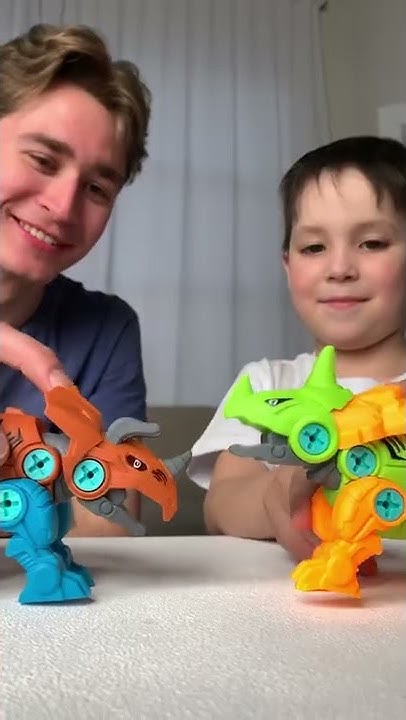 DETIKIDS Конструктор "Динозавр в яйце" желтого цвета - YouTube