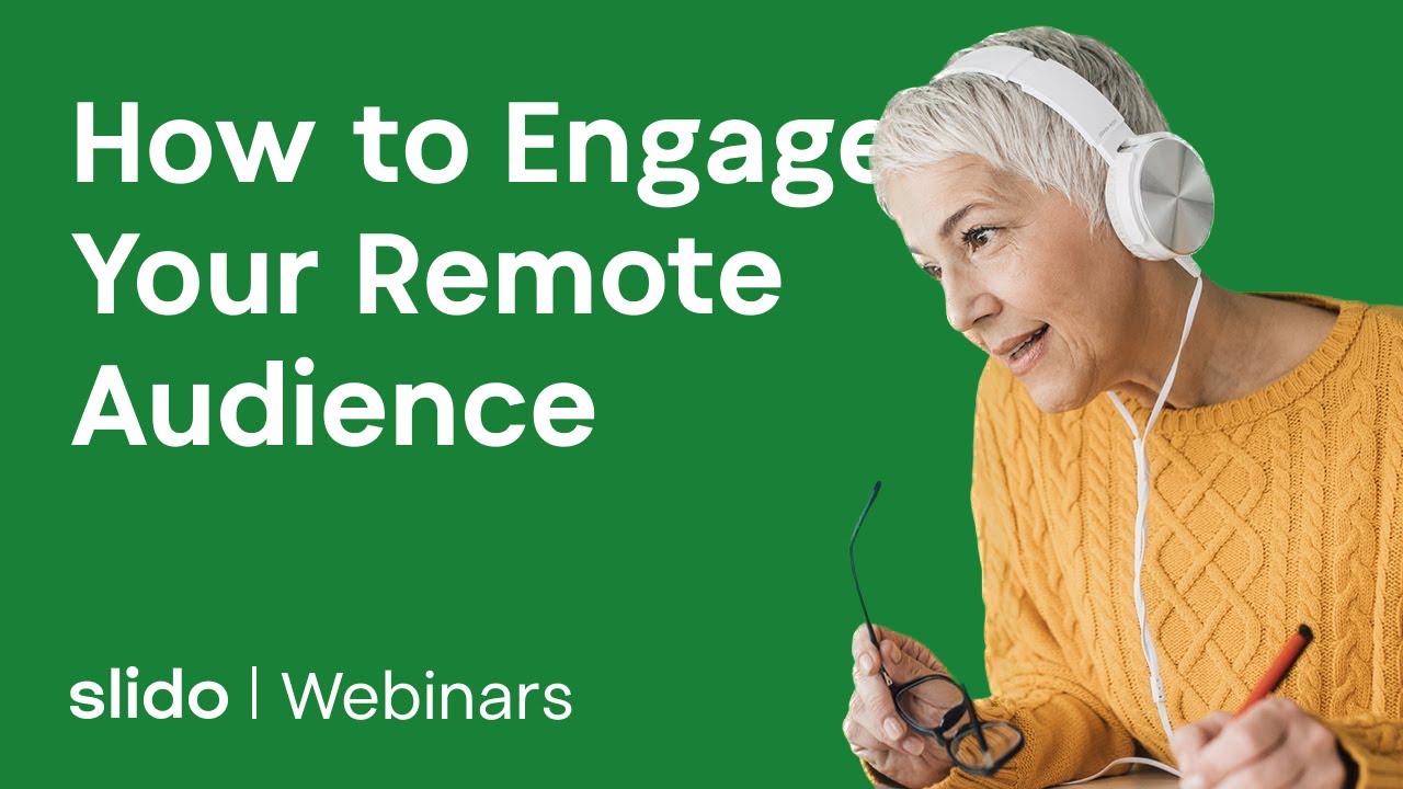 How to Engage Your Remote Audience | SLIDO WEBINAR - YouTube