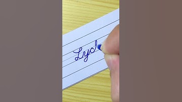 “Lychee” How to write Fruits Name in English Cursive Writing | Cursive Handwriting Practice | Words