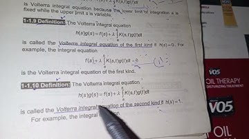 lecture no 2 part 3 integral equation topic:definition volterra integral equation of second kind