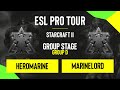 SC2 - HeroMarine vs MarineLord - DreamHack SC2 Masters: Fall - Group D - EU
