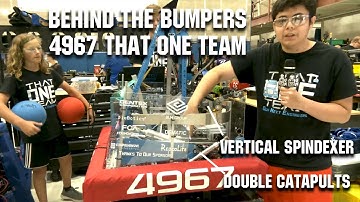 Behind the Bumpers 4967 That One Team | Rapid React Robot