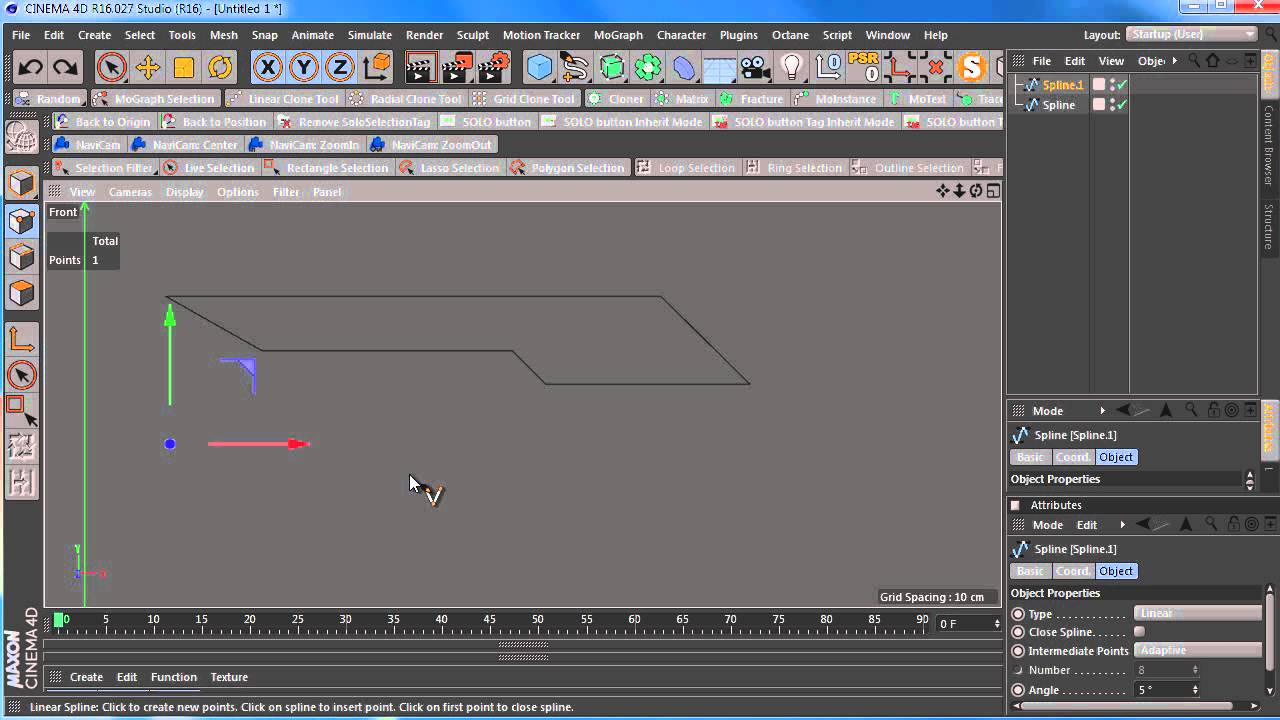 C4D Quicktip: Creating Straight Lines with Spline Tool in Cinema 4D ...