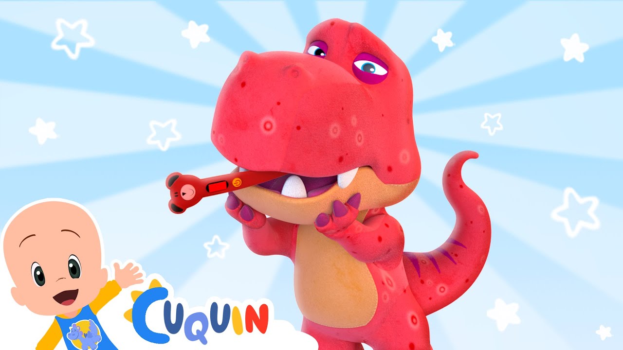 El dinosaurio está enfermito | Cánticos Para Niños | Cleo & Cuquín