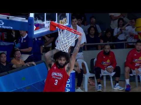 Jordan Murphy WITH A BLOCK, AND SLAM for Ginebra vs Rain or Shine | PBA Season 50 Governors' Cup