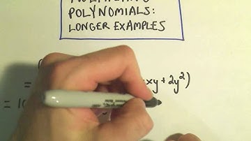 Multiplying Polynomials - Slightly Harder Examples  #3
