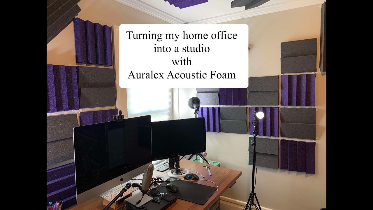 Turning my home office into a studio with Auralex Acoustic Foam