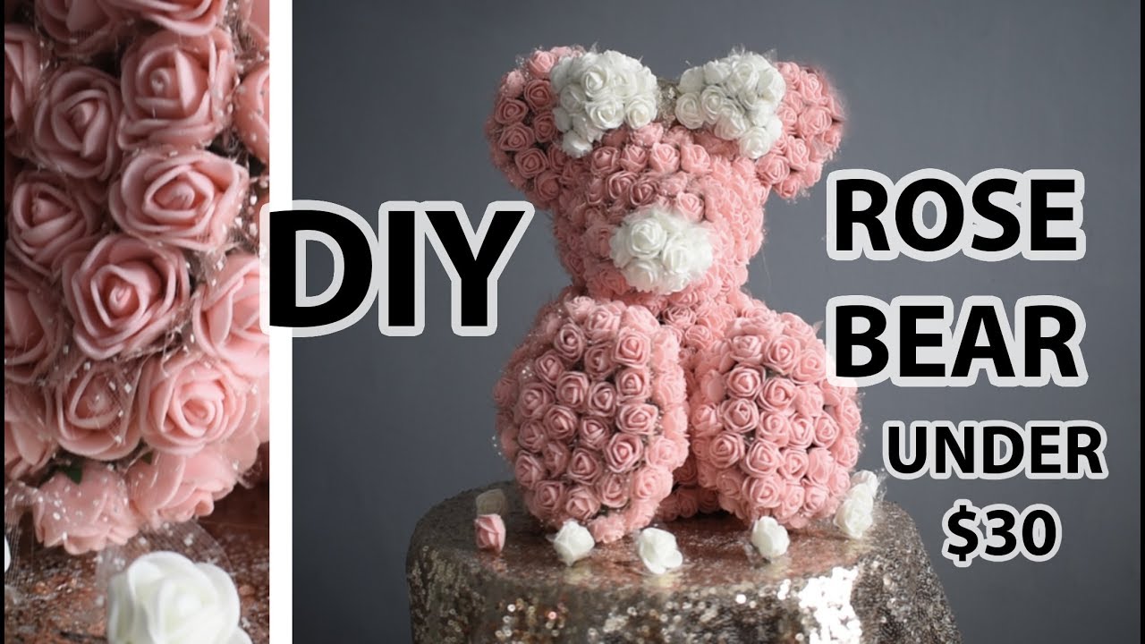 diy flower bear