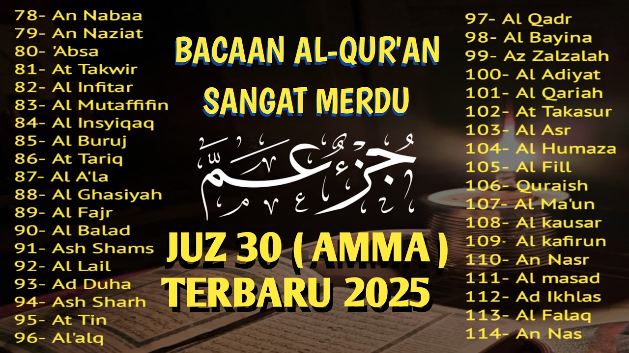 Beautiful Recitation of Juz Amma Full (_جزء عم) | সূরা নাবা থেকে সূরা নাস তিলাওয়াত | Alaa Aqel