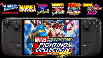 Marvel Vs Capcom Fighting Collection Steam Deck ALL GAMES TESTED!