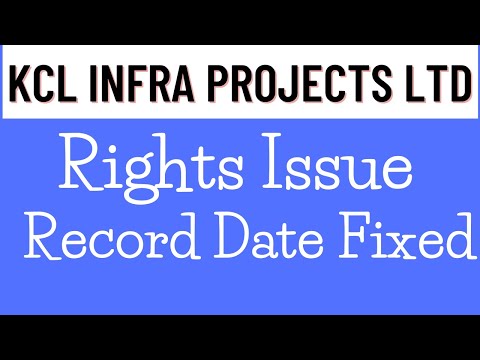 KCL Infra Rights Issue | KCL Infra Share Latest News | Rights Issue | Invest Mantra
