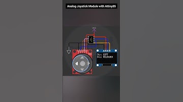 Analog Joystick module with Attiny85 Microcontroller