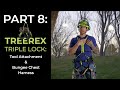 EDELRID - TREEREX TRIPLE LOCK:  Tool Attachment & Bungee Chest Harness