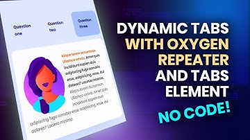 How to use Oxygen Tabs inside a Repeater (Post | ACF Repeater | CPT)
