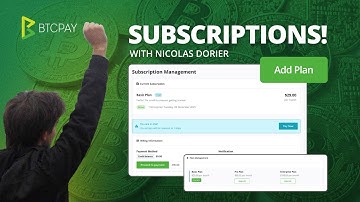 SUBSCRIPTIONS! Earn Bitcoin Using BTCPay Server 2.3