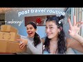 my post travel routine + unboxing haul!