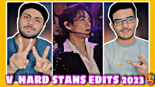 PAKISTANI REACTION ON V HARD STANS EDITS | KIM TAEHYUNG BEST EVER FAN EDITS YOU EVER SEEN | #BTS