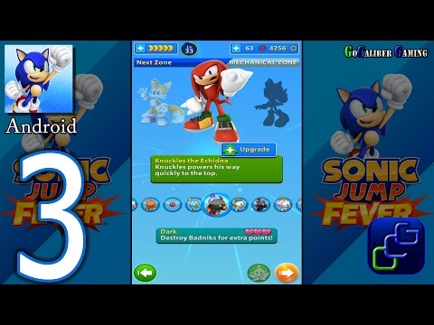 SONIC Jump Fever Android Walkthrough - Part 3 - Knuckles Fever 8 All Chaos