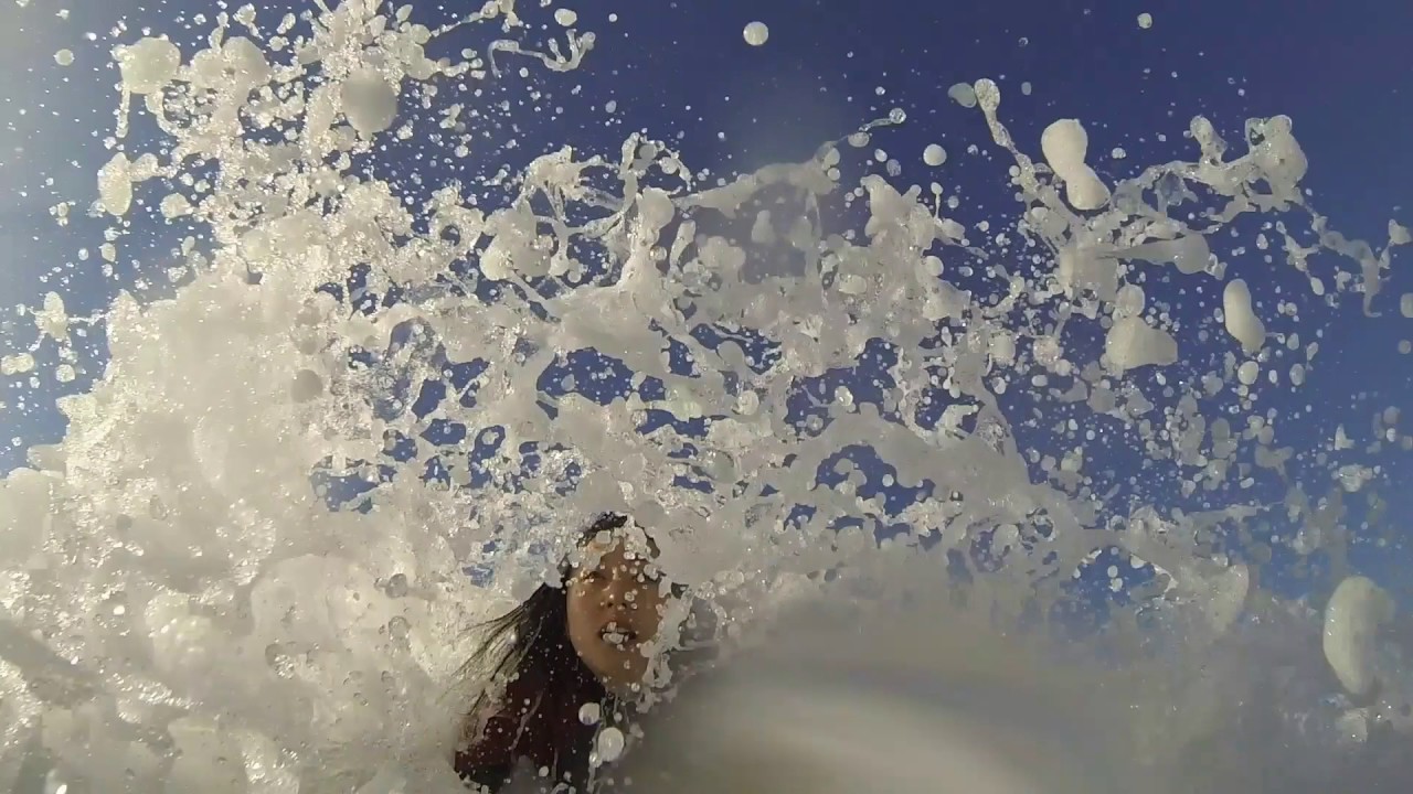 First Wave - Surfing Linda Mar Beach in Pacifica, California USA