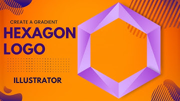 Create a gradient Hexagon logo in illustrator | logo in illustrator
