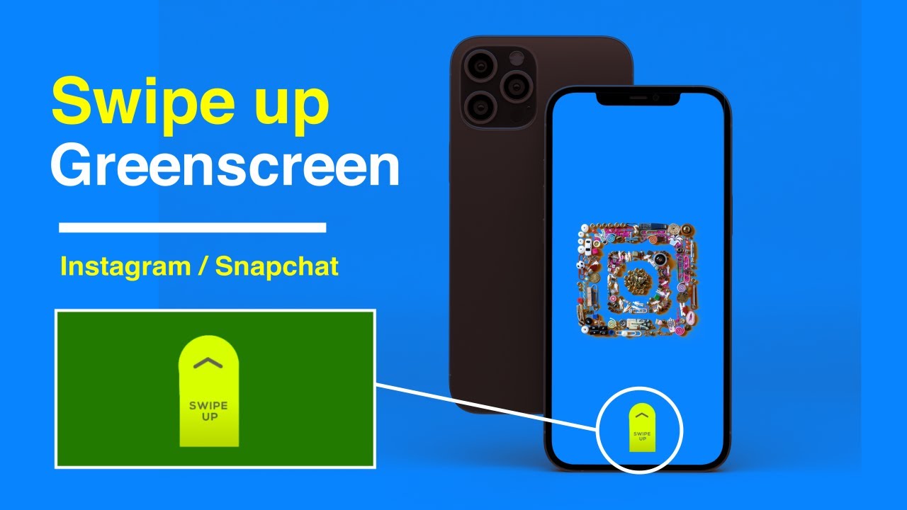 Instagram story/snapchat swipe up greenscreen version 7