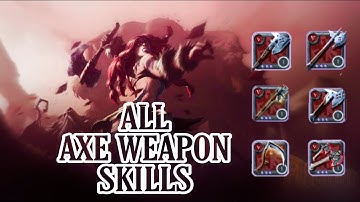 ALBION ONLINE ALL AXE WEAPON SKILLS