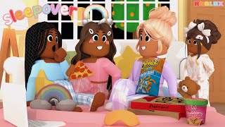 🍕GIRLS SLEEPOVER PARTY *LEFT OUT* Roblox Bloxburg Roleplay #roleplay