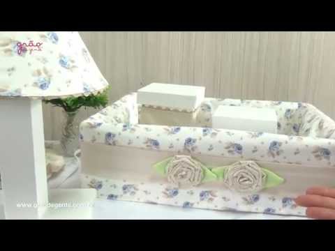 Quarto para Bebê Sem Cama Babá Primavera Baby Azul | Ref: 47855