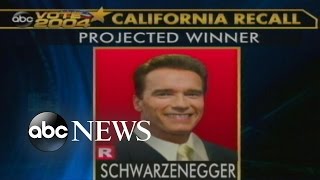 The action movie star is elected governor of california.