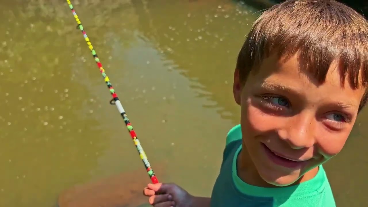 Fishing the Creek and feeding Bus the Bass!