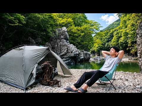 A Summer Day by the Mountain Stream | Solo Camping 산속 계곡에서 보내는 여름날 | 솔로 캠핑
