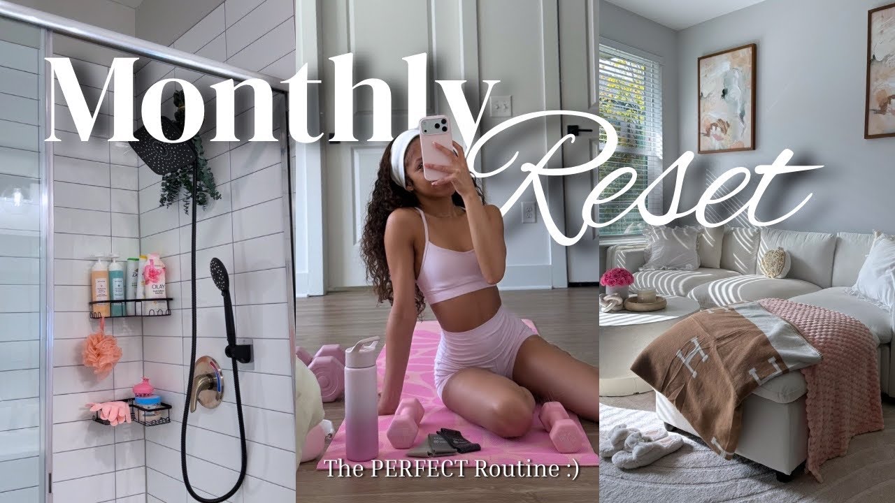 Monthly Reset Vlog | the PERFECT routine! + Deep Cleaning Apartment + My New Hobby + more