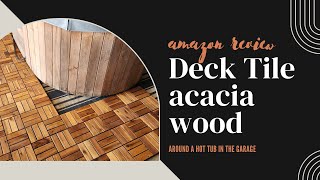 Interlocking Deck Tiles | Made of Acacia Wood | Transform your Space #decktiles #patio
