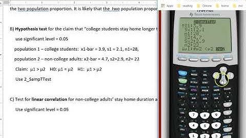 Statistical analysis of Sample data for Math 142 Stat project