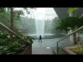 3D 180 VR Video  Jewel Changi Airport ! World&#39;s tallest indoor Waterfall - Part 1