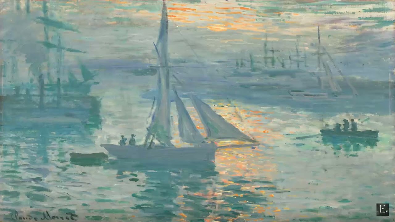 Claude Monet - Sunrise Marine - 2 Hour Screensaver