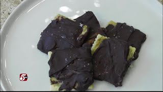 12 Days of Cookies: Dubai Chocolate Cracker Cookies