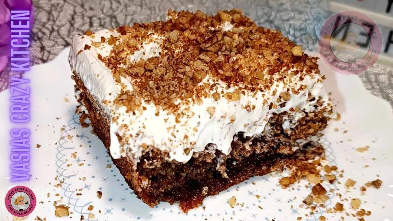 Θεικο Γλυκο Σπατουλα Θεσσαλιας – Εκμεκ με Βαση Καρυδοπιτας – Σιροπιαστη Καρδιτσιωτικη Πουτιγκα