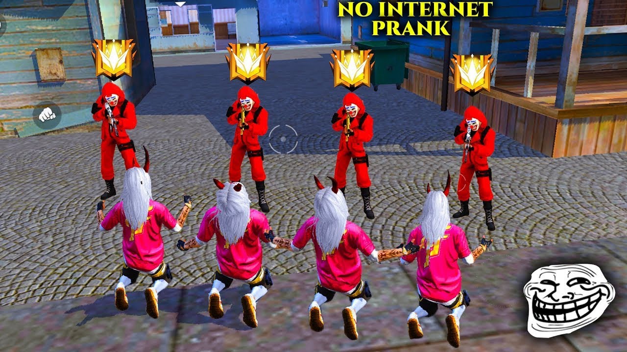 HIPHOP VS RED CRIMINAL NO INTERNET PRANK ON GRANDMASTER | GARENA FREE FIRE | NADIYA FF