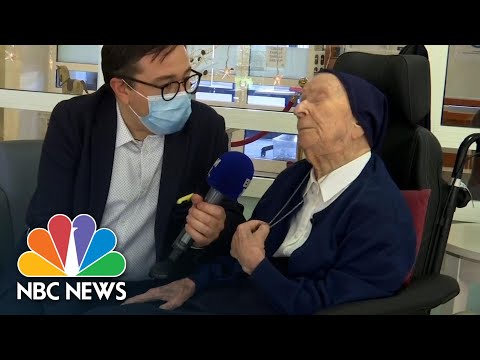 116-Year-Old French Nun, World's Second-Oldest Person, Beats Covid Infection | NBC News NOW