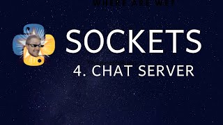 Socket Chatroom server  Creating chat application with sockets in Python