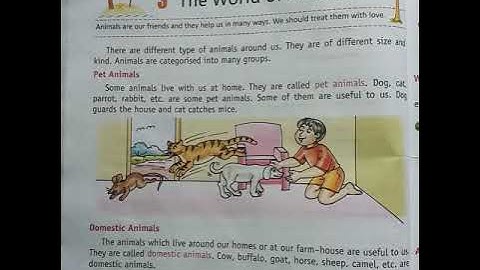 chapter 3 || the world of animal / part-2 || class 2 | green India evs book ||