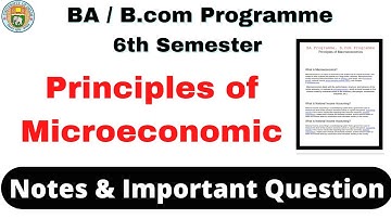 Principles of Macroeconomics Notes | BA & B.com Programme Notes 6th Semester |Sarkari Result |DU Sol