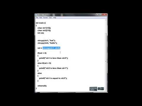 C++ Course - strcmp