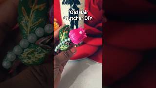 DIY Hair Clutcher Makeover ✨ | Thread &amp; Decorative Craft#art #viralshorts #diy #embroidery