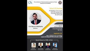 Finalization of accounts with GST perspective including Intricacies for GST Audit