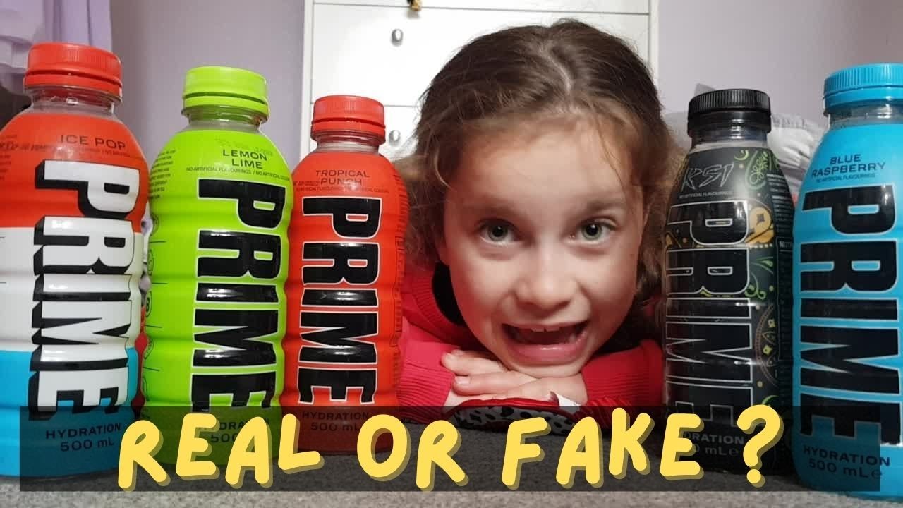 PRIME Drink Real Or Fake Guessing Challenge YouTube