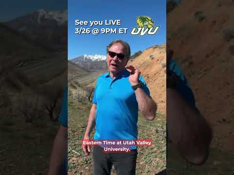 Why does a Creator allow evil? Join me at Utah Valley University this Thursday, March 26, at 7 PM MT