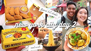 Ice Cream Nuggets, Chinatown, & the Brooklyn Bridge | New York City Vlog Day 2