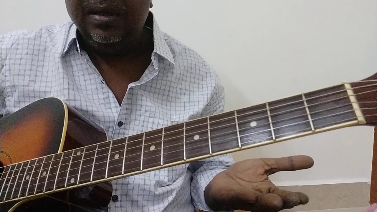 How to play Uravugal Thodarkathai song in Guitar very easy part 1 by Nanganallur Jagath Eesan